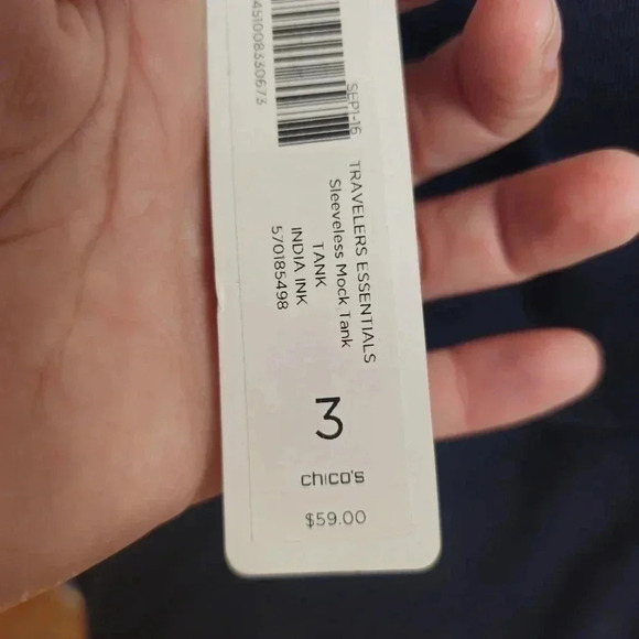 ♥Chico's top size 3 NWT - Picture 10 of 11